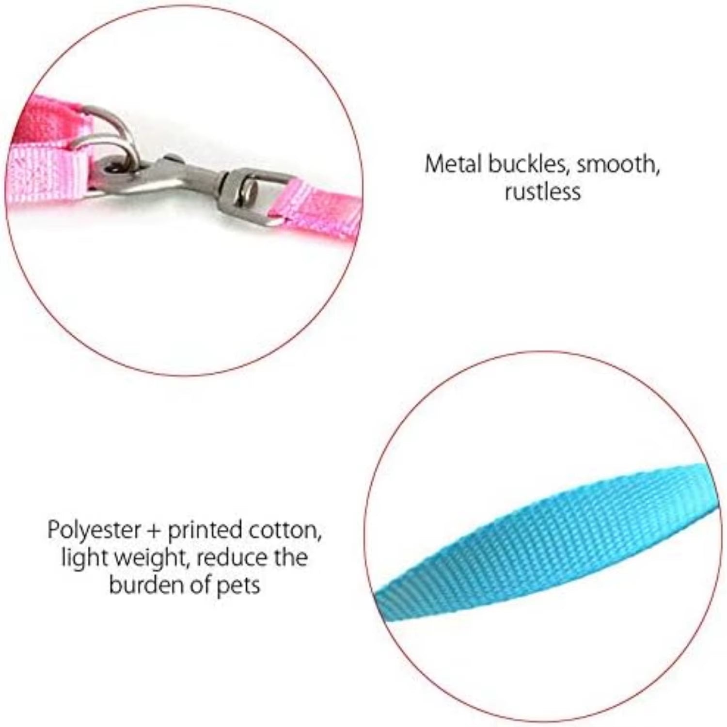 Cute Small Dog Harness with Velvet Leash - Mesh Padded Vest for Walking Small to Medium Dogs and Cats