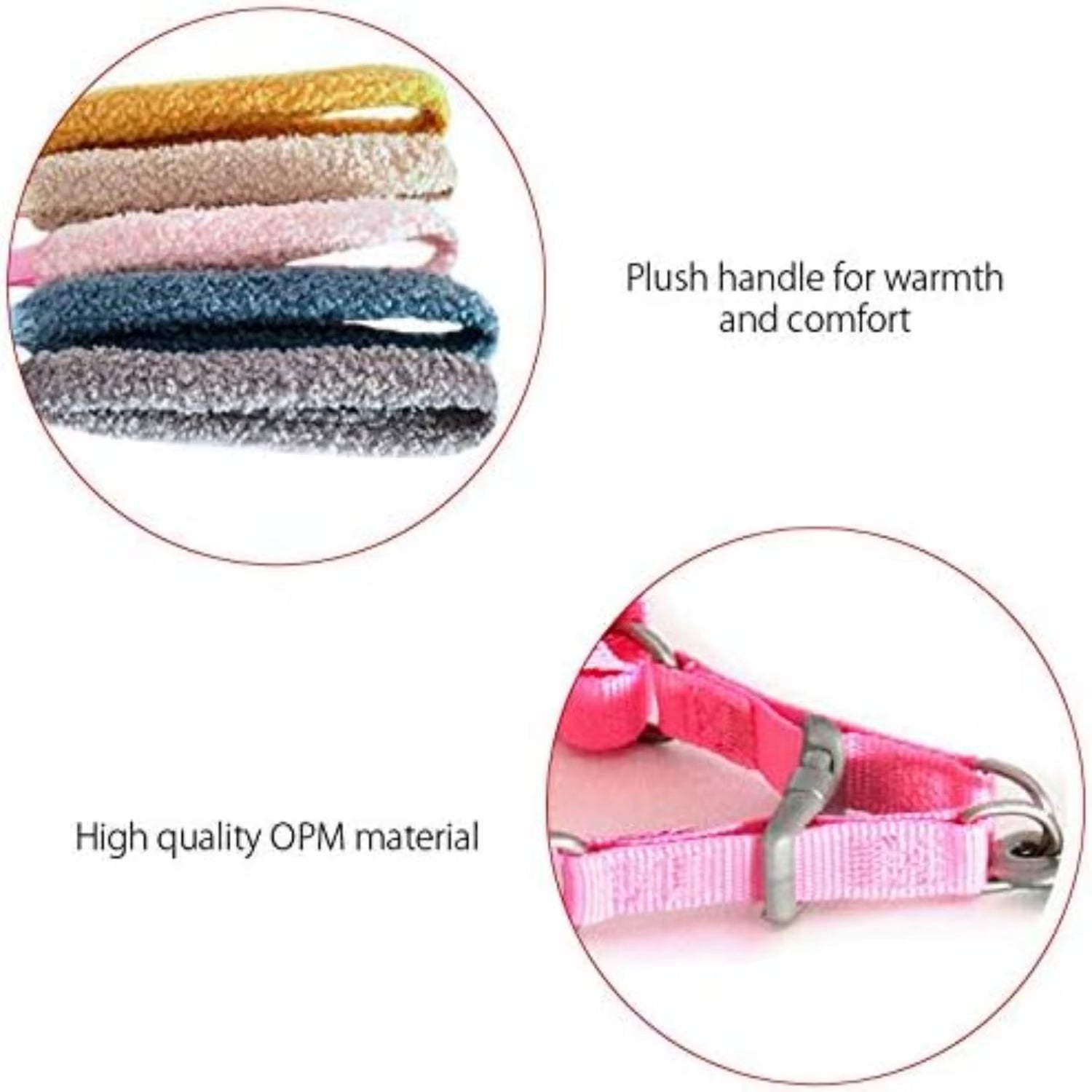 Cute Small Dog Harness with Velvet Leash - Mesh Padded Vest for Walking Small to Medium Dogs and Cats