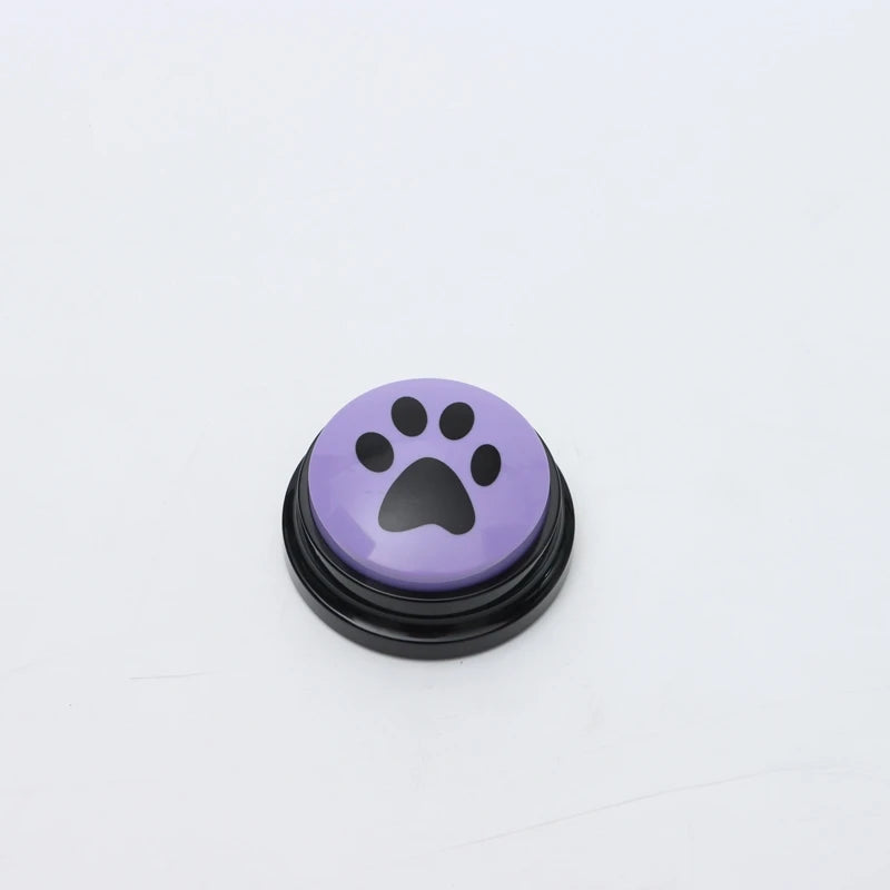 Pet Communication Button Dog Toys Recordable Pet Speaking Training Dog Talking Button Cute Claw Print Pattern Dog Accessories