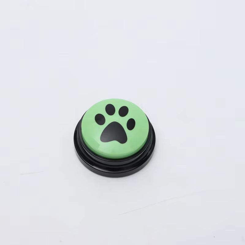 Pet Communication Button Dog Toys Recordable Pet Speaking Training Dog Talking Button Cute Claw Print Pattern Dog Accessories