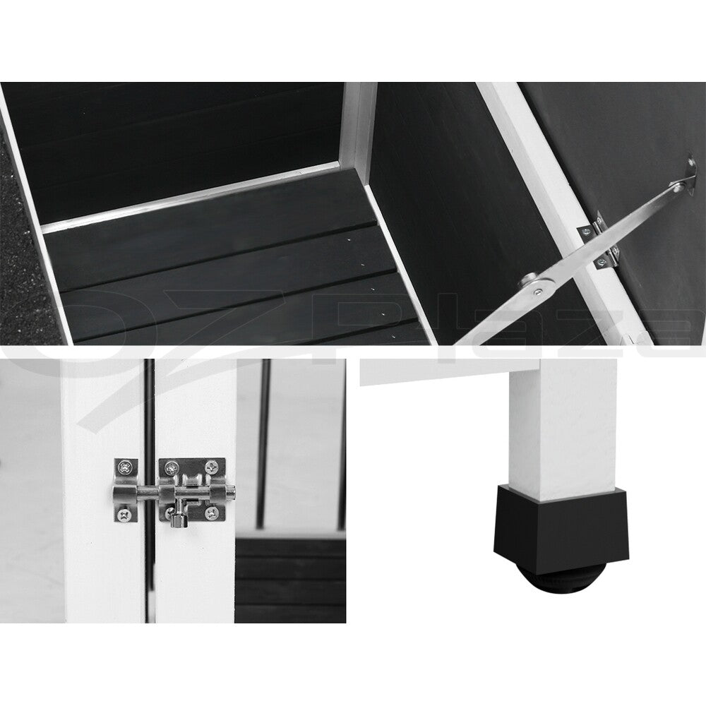 I.Pet Dog Kennel House Large Wooden Outdoor Pet Kennels Indoor Puppy Cabin Home